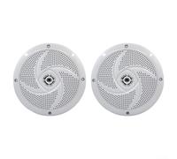Lapiglo Altavoz marino impermeable IPX7 nominal 60 W para RV, barco, yate, vehículo todoterreno, color blanco, 18,6 cm