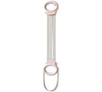 Lapiglo Banda de resistencia de cuerda de tracción de 8 formas para mujer, 3 niveles ajustables de 20 a 60 libras con asas antideslizantes y correas para los pies, para entrenador elástico TPR Fitness