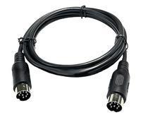 Lapiglo Cable de extensión DIN macho a macho, 15 m, 8 pines, transmisión de señal mejorada para dispositivos MIDI, computadoras y equipos de TV