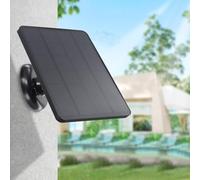 Lapiglo Cámaras monocristalinas de panel solar de 4 W, cable de extensión de 980 pies para exteriores para cargador con soporte ajustable, diseño PET para color negro