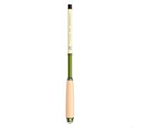 Lapiglo Caña de pescar telescópica, fibra de carbono ligera y mango de madera maciza, para caña compacta, carpa, trucha, salmón, equipo de camping portátil (1,6 m)