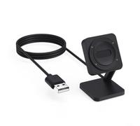 Lapiglo Cargador magnético para reloj SUUNTO, estación de carga rápida con cable USB, salida de 1000 mA, ABS portátil para soporte de repuesto para Suunto Run Series, color negro