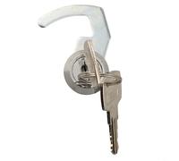 Lapiglo Cerradura de leva de aleación de zinc con 2 ATM, quiosco, buzón, máquina que funciona con monedas, muebles, teléfono público, plateado (A)