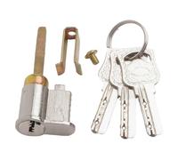 Lapiglo Cerradura deslizante plateada para puerta con pestillo de lengüeta única de acero inoxidable, accesorio silencioso y seguro de 31 x 64 mm