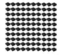 Lapiglo Cinta de goteo plegable de plástico negro de 5/8 pulgadas, líneas de riego de jardín, resistente a la intemperie, kit de ahorro de agua para césped y huerto, paquete de 50 (100 piezas)