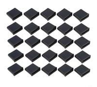Lapiglo Cinta de goteo plegable de plástico negro de 5/8 pulgadas, líneas de riego de jardín, resistente a la intemperie, kit de ahorro de agua para césped y huerto, paquete de 50 (25 piezas)