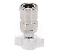Lapiglo Conector neumático de metal, codo recto, conexión rápida para mantenimiento del sistema de aire del ventilador de camión
