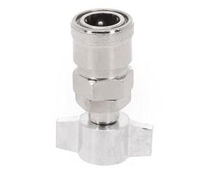 Lapiglo Conector neumático de metal, codo recto, conexión rápida para mantenimiento del sistema de aire del ventilador de camión