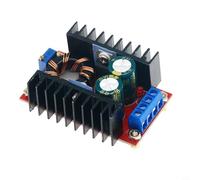 Lapiglo Convertidor de impulso DC-DC ajustable Módulo de fuente de alimentación de 150 W, 10-32 V a 12-35 V, placa reguladora de voltaje con bloque de terminales para dispositivos electrónicos (A)