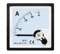 Lapiglo CP-72 - Amperímetro analógico de CA de 72 x 72 mm, medidor de panel 5A-50A, indicador de corriente ABS para energía industrial ignífuga