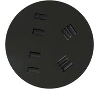 Lapiglo Disco de entrenamiento de baloncesto para corregir hábitos con dos manos, guía con una sola mano para manos izquierda y derecha, mejora la consistencia de giro, 23 cm, color negro
