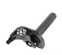 Lapiglo Empuñadura del acelerador de motocicleta de 22 mm con soporte de pulgar de asistencia de crucero para motocross y enduro, accesorios de manillar de aleación de aluminio (negro)