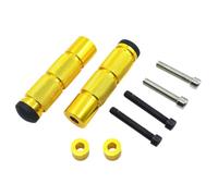 Lapiglo Estriberas de aleación de aluminio para motocicleta, color rojo, para motocicletas y eléctricas, paquete de 2