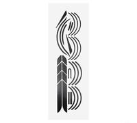 Lapiglo Etiqueta engomada negra de la película de la fibra de carbono para Xiaomi Pro 1S Mi3 Scooter Body Cover Scratch Guard Fácil de aplicar envoltura de vinilo 26x18cm