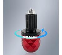 Lapiglo Extremos giratorios de agarre de bola de defensa de diamante para manubrio de aleación de aluminio mecanizado CNC, color azul