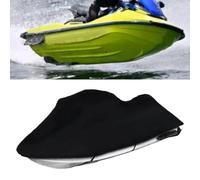 Lapiglo Funda impermeable para lancha motora, 300 x 420 cm, 600D Oxford, almacenamiento de esquís, con correas de amarre, color negro