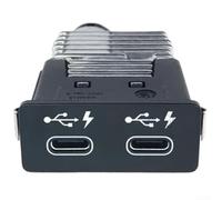 Lapiglo Interfaz USB de doble cabezal 84105A57B32 para BMW Serie 3 5 X3 X4 M8 para Mini Clubman Conector adaptador de audio de coche