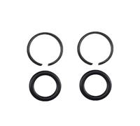 Lapiglo Juego de 2 retenedores de metal para anillos cuadrados de 30,5 cm con juntas tóricas y llaves eléctricas de 96,5 a 2,5 cm