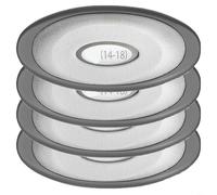 Lapiglo Juego de insertos y soportes de almohada de spa serie J-300, reposacabezas ovalado compatible con LED 2472-824, pieza de poliuretano de fácil instalación (4 piezas)