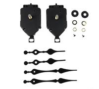 Lapiglo Kit completo de mecanismo de movimiento de reloj de cuarzo con péndulo de eje largo, reparación de reloj de bricolaje para piezas de reparación de relojes de pared de repuesto (2# 23,5 mm)