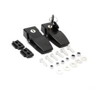 Lapiglo Kit de bloqueo de capó con JK JKU 2007-2018, juego de pestillo de metal resistente a la corrosión, color negro