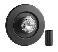 Lapiglo Kit de molduras de ducha de acero inoxidable en negro mate modelos T470 y 1225, juego completo con placa de cubierta, perilla y funda para renovación de baño