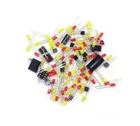 Lapiglo Kit de práctica electrónica NE555 CD4017, 73 LED rojo y amarillo, montaje de luz de marcha, FR-4 PCB con soldadura de serigrafía