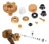 Lapiglo Kit de reparación de grifo exterior para modelo 14, 17, 18, juego de válvulas de mango de metal con embalaje EPDM, 14 MH -17 MH