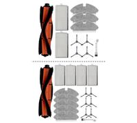 Lapiglo Kit de repuesto para robot aspirador ROPO Slim y Kewbily DL30 Pro, para juego de trapeador con filtro de cepillo lateral principal