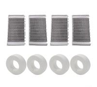 Lapiglo Limpiador de piscina para cepillo de repuesto y juego de anillos para DX3 para modelos DX4 M200, incluye cepillos de escalada 6101641-R2 y anillos 6101611-R4 Limpieza profunda (8 piezas)