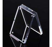 Lapiglo Marco de fotos acrílico transparente pequeño independiente pulido de alta transparencia soporte de exhibición de imágenes con fuerte absorción decoración del hogar y la oficina (9 x 13 cm)