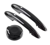Lapiglo Moldura de mango lateral negro con agujero para sensor y tapa de combustible para Mini para Cooper F55 F56 F57 2.0L