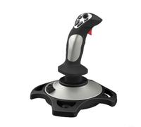 Lapiglo Palanca de mando de simulador de vuelo ABS para PC, controlador de juego ergonómico con maniobras precisas, entusiastas de la aviación, color negro