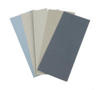 Lapiglo Papel de lija seco y húmedo de carburo de silicio, 5 unidades, grano 2500 3000 5000 7000, 9 x 3.6 pulgadas para reparación de muebles de detalles automáticos