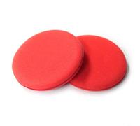 Lapiglo Paquete de 2 almohadillas de pulido de espuma roja de 4.1 pulgadas para encerar a mano, aplicador de esponja circular para el cuidado de la pintura del coche, sellador y distribución de pulido