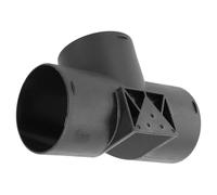 Lapiglo Para calentador diésel de 75 mm, conector de conducto de flujo de aire caliente controlado, divisor de manguera de ventilación de plástico negro de 160 mm