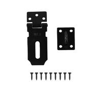 Lapiglo Para cerradura de puerta y grapas de acero inoxidable resistente, antirrobo, plegable, cerradura de puerta, cobertizo, garaje