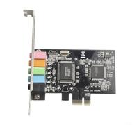 Lapiglo PCI interno para tarjeta de sonido Express 5.1, adaptador de audio envolvente 3D de 6 canales para PC de escritorio, compatible con Win para Vista 7 8 10 y para sistemas Linux