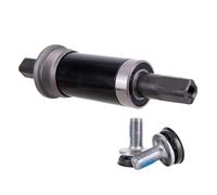 Lapiglo Pedalier cuadrado cónico 68 x 120 mm, rodamiento sellado de metal para bicicleta BB 1.37x24T rosca Road Mountain para reparación de bielas de bicicleta, color negro