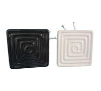 Lapiglo Placa de calefacción por infrarrojos de 120 x 120 mm para máquina formadora de vacío, calentador eléctrico integrado de 400 W, 500 W, 650 W, con distribución uniforme del calor, color negro