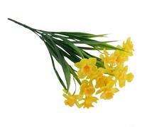 Lapiglo Ramo de narcisos artificiales, 5 unidades, flores de narciso falsas realistas de 36 cm, hechas a mano, decoración de primavera para arreglos de fotografía de boda en el hogar (amarillo)