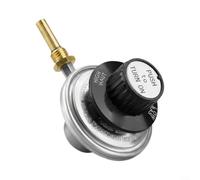 Lapiglo Regulador de gas propano LP para cilindros de 1 libra, válvula de control de flujo ajustable de 47600 BTU hora 6-18 W.C para parrillas huecas de humo y estufas al aire libre