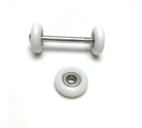 Lapiglo Rueda de rodamiento de plástico blanco de 33 mm 608Z para máquina de remo para repuesto, paquete de 2