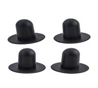 Lapiglo Sellado de piscina, 4 unidades, conectores de pared de PVC, piscinas de válvula sin pistón, cubiertas de agujero de bomba de filtro, 2.3 x 1.55 x 1.14 pulgadas, negro azul (negro)