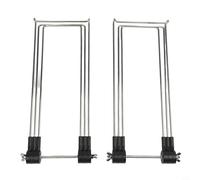 Lapiglo Soporte de panel solar de acero inoxidable ajustable de 360 grados, portátil, plegable, conexión estable para camping, senderismo, actividades al aire libre (plata)