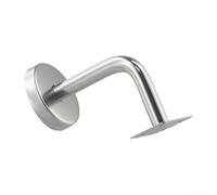 Lapiglo Soporte de pasamanos de acero inoxidable montado en la pared para escaleras, barandilla, barandilla, trapeador, 60 mm x 60 mm/80 mm/100 mm, plata (60 mm x 80 mm)