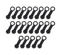 Lapiglo Tapa de rosca negra para pinza de freno para protector de polvo suave con correa M6 M8 M10 grasa Zerk, coche para motocicleta, paquete de 30