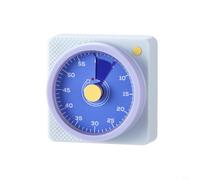 Lapiglo Temporizador visual de 60 minutos con alarma silenciosa, temporizador magnético para hornear y aula, ayuda de aprendizaje para TDAH y autismo, 4 anillos de color incluidos (morado)