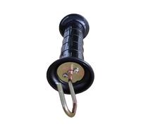 Lapiglo Valla eléctrica con mango aislante resistente, accesorio portátil de granja con núcleo de acero inoxidable, 245 cm de longitud
