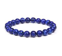 Lapis Lazuli Bracelets Men Natural Energy Lazuli Bracelet Polished 8mm Lazurite Beads Bangle Pulsera Women Jewelry Gift-13_23cm
